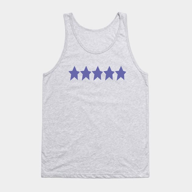 Very Peri Periwinkle Blue Five Star Color of the Year 2022 Tank Top by ellenhenryart